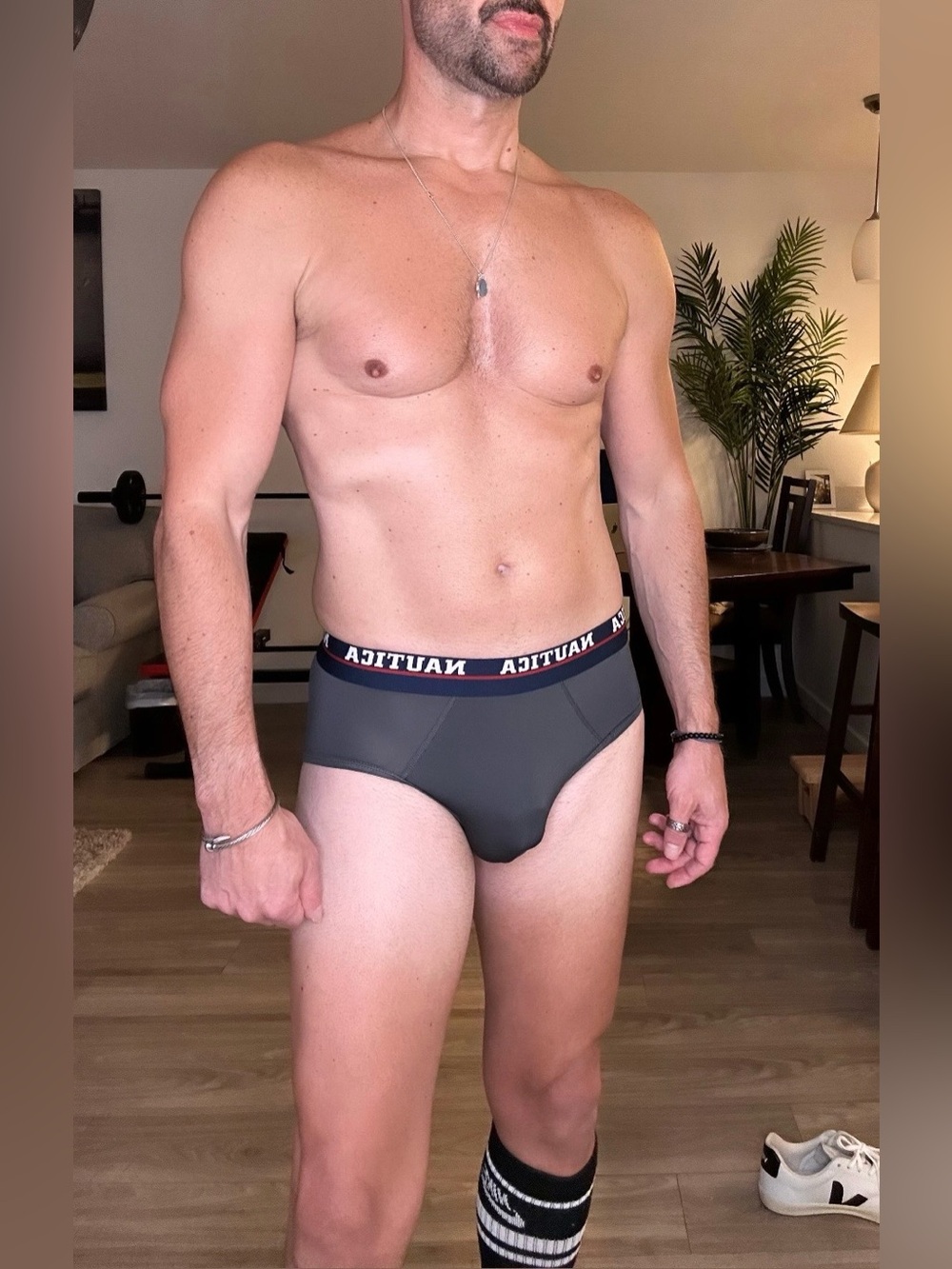 Nautica | 2 pairs of Nautica Low Rise Microfiber Briefs in Black / Grey (Small)